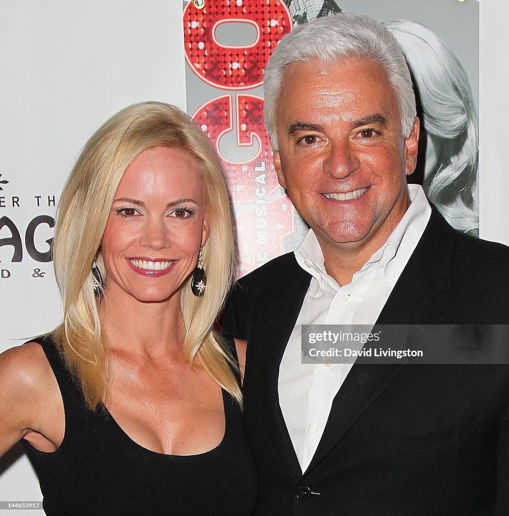 Actor John O'Hurley and wife Lisa Mesloh attend the opening night of