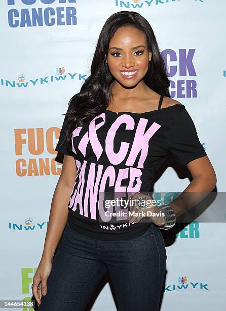 Actress Meagan Tandy arrives at the 'Fuck Cancer' LA Benefiting UCLA's Jonsson Comprehensive Cancer Center held at Avalon on May 16, 2012 in...