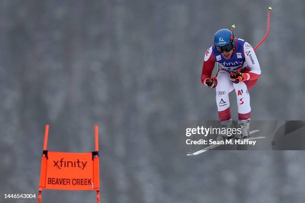 Matthias Mayer of Team Austria skis the Birds of Prey racecourse during the Audi FIS Alpine Ski World Cup Men's Downhill race at Beaver Creek Resort...