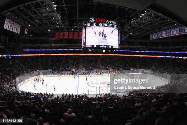 General view of the game between the New York Islanders and the Nashville Predators at the UBS Arena on December 02, 2a022 in Elmont, New York.