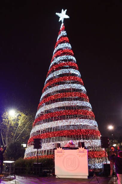 ESP: DJ Nano Inaugurates The Christmas Tree In Madrid