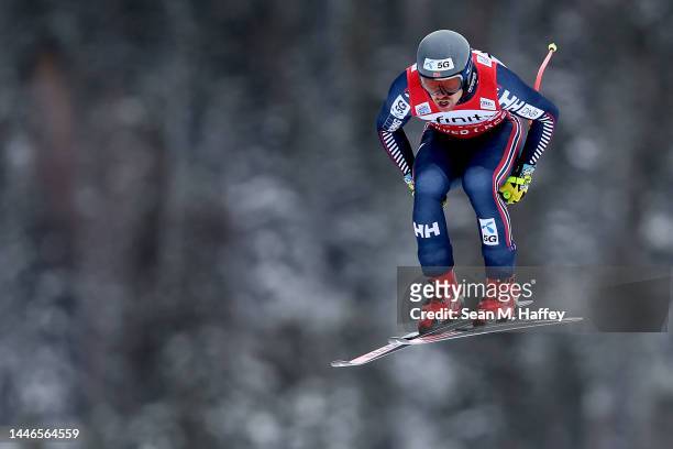 Aleksander Aamodt Kilde of Team Norway skis the Birds of Prey racecourse during the Audi FIS Alpine Ski World Cup Men's Downhill race at Beaver Creek...