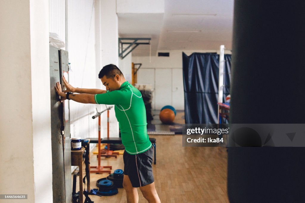 Man Training Session Asian Man Going For Boxing Training Session High-Res Stock Photo ...