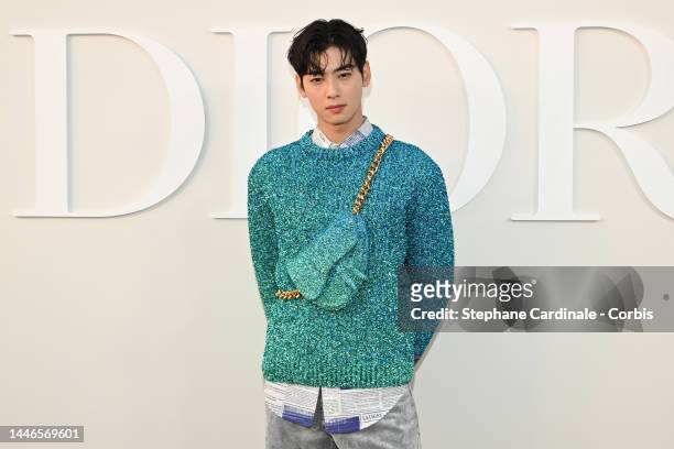 Cha Eun-Woo attends the Dior Fall 2023 Menswear Show on December 03,  News Photo - Getty Images