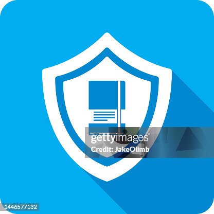 Shield Notebook Icon Silhouette 1 Shield Notebook Icon Silhouette 1