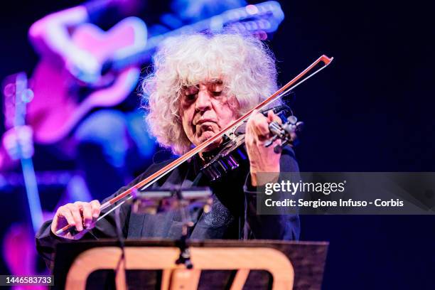 Angelo Branduardi performs at Teatro Lirico Giorgio Gaber on December 03, 2022 in Milan, Italy.