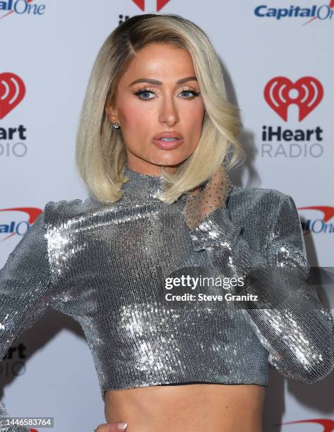 Paris Hilton arrives at the KIIS FM's iHeartRadio Jingle Ball 2022 Presented By Capital Oneat The Kia Forum on December 02, 2022 in Inglewood,...