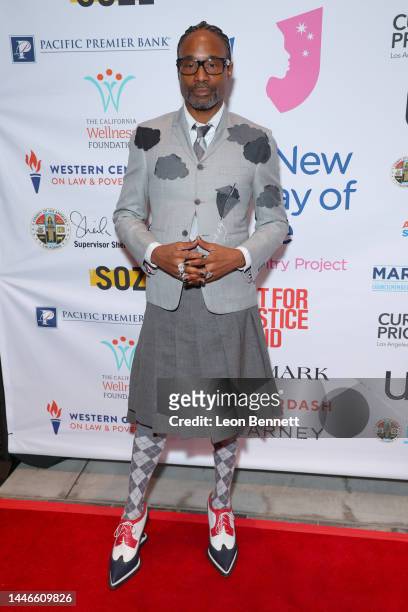 Billy Porter attends A New Way Of Life 2022 Gala at Skirball Cultural Center on December 03, 2022 in Los Angeles, California.