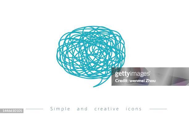 verwirrte konversation - tangle muster stock-grafiken, -clipart, -cartoons und -symbole