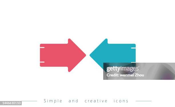 Opposite Rrows Two Opposite Arrows Photos and Premium High Res Pictures - Getty Images