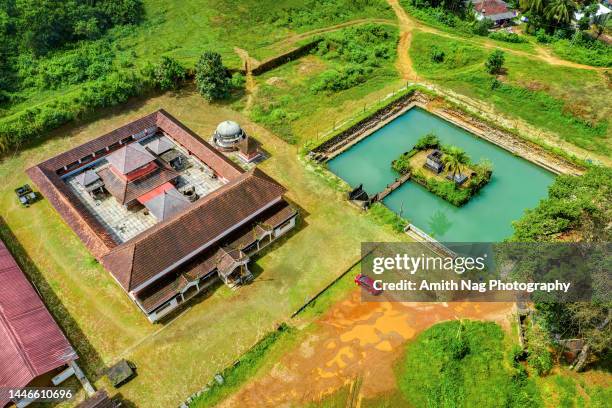 sree vaidyanatheshwara temple at kokkada town, karnataka - halebidu stock pictures, royalty-free photos & images