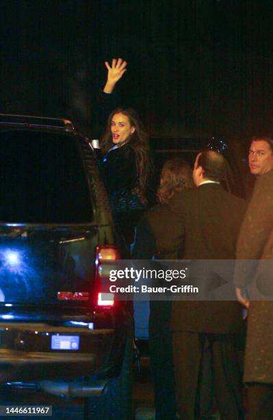 Demi Moore is seen on November 10, 2002 in Los Angeles, California.