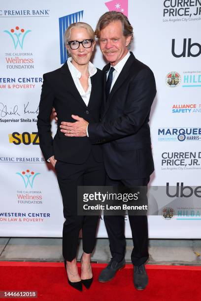 Felicity Huffman and William H. Macy attend A New Way Of Life 2022 Gala at Skirball Cultural Center on December 03, 2022 in Los Angeles, California.