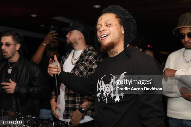Trippie Redd attends MAXIM Celebrates Art Basel Miami Beach with December 2022 issue party at Hyde Beach at SLS South Beach on December 03, 2022 in...