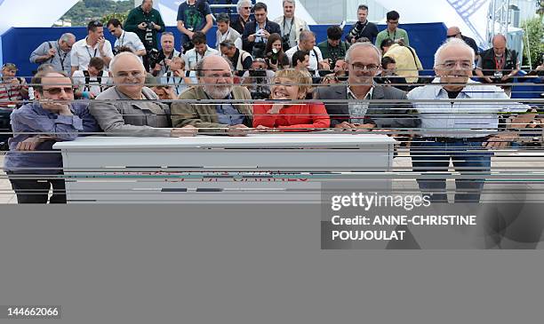 French critic Francis Gavelle, Herve Icovic, Brazilian director and president of the Camera d'Or jury Carlos Diegues, Italian journalist Gloria...