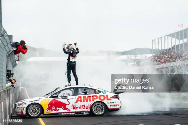 Shane van Gisbergen driver of the Red Bull Ampol Holden Commodore ZB during race 2 of the Adelaide 500, which is part of the 2022 Supercars...