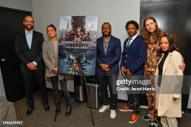 Producer Nate Moore, Cinematographer Autumn Durald Arkapaw, Director/Writer Ryan Coogler, Writer Joe Robert Cole and Composer Ludwig Göransson and...