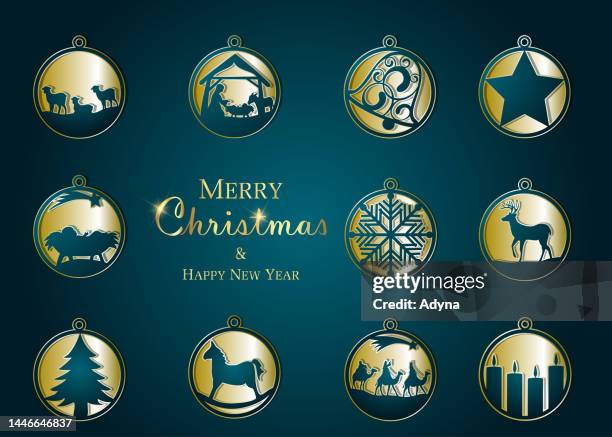 happy holiday - small group praying stock illustrations
