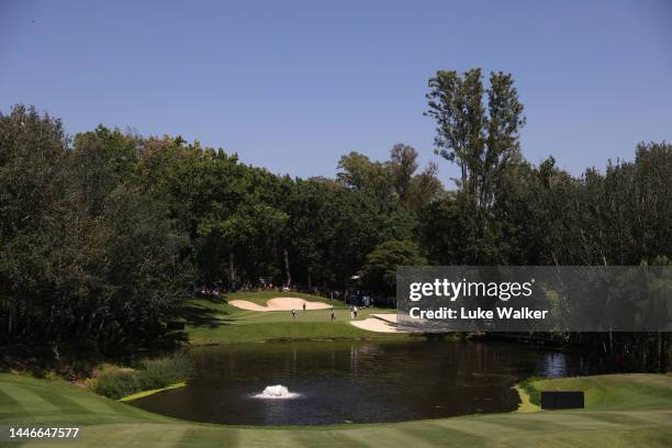 Gerneral view of the third hole during Day Four of the Investec South African Open Championship at Blair Atholl Golf & Equestrian Estate on December...