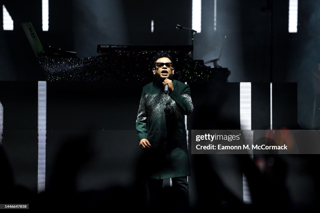 Rahman N R A. R. Rahman performs on stage during the Red Sea International Film ...