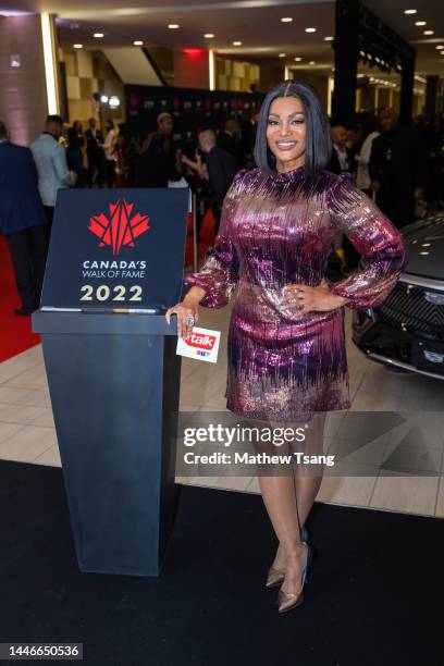 Traci Melchor attends the unveiling of Canada’s Walk of Fame commemorative plaques during the 2022 Canada's Walk of Fame Gala at Beanfield Centre,...