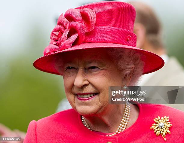 Queen Elizabeth II visits Chester Zoo as part of her tour of the North West on May 17, 2012 in Chester, England. The Queen is visiting many parts of...