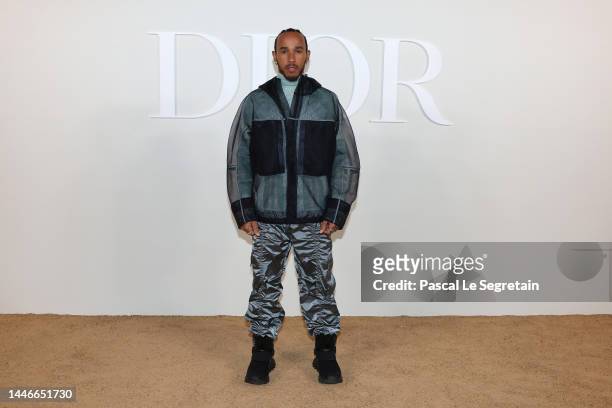 Lewis Hamilton attends the Dior Fall 2023 Menswear Collection on December 03, 2022 in Cairo, Egypt.