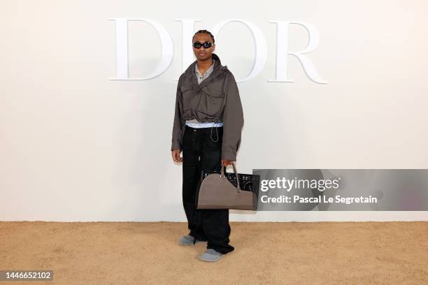 Kofi McCalla attends the Dior Fall 2023 Menswear Collection on December 03, 2022 in Cairo, Egypt.