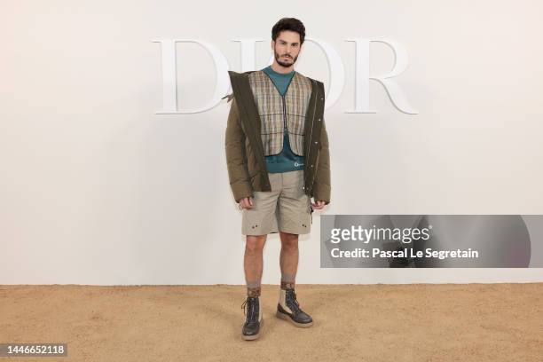 Baptiste Giabiconi attends the Dior Fall 2023 Menswear Collection on December 03, 2022 in Cairo, Egypt.