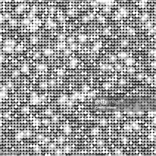 stockillustraties, clipart, cartoons en iconen met gray sequin glitter background pattern - lovertje
