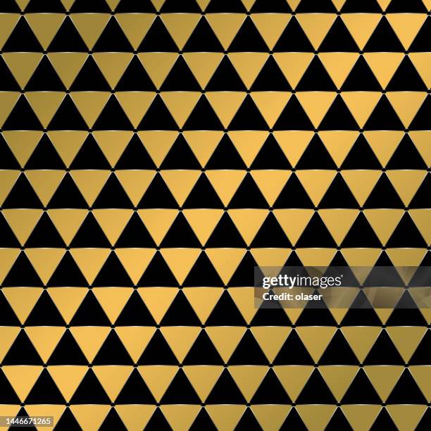 triangle matrix, golden background, gradients. marked corners. - full frame code stock illustrations