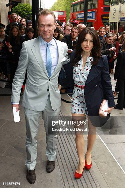 Gary Kemp and Lauren Barber attend the Ivor Novello awards that honours songwriters, composers and music publishers at Grosvenor House, on May 17,...