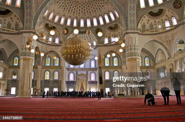 kocatepe mosque - namaz stock pictures, royalty-free photos & images