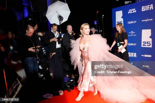 Florence Pugh attends the British Independent Film Awards 2022 at Old Billingsgate on December 04, 2022 in London, England.