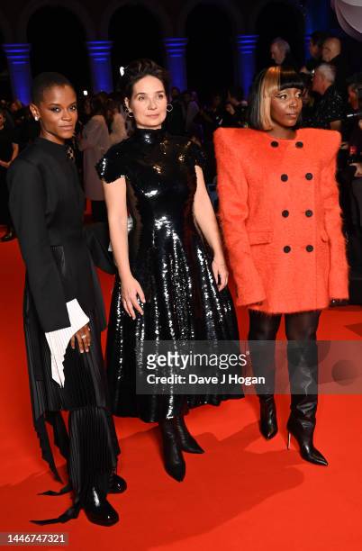 Letitia Wright and Agnieszka Smoczyska attend the British Independent Film Awards 2022 at Old Billingsgate on December 04, 2022 in London, England.