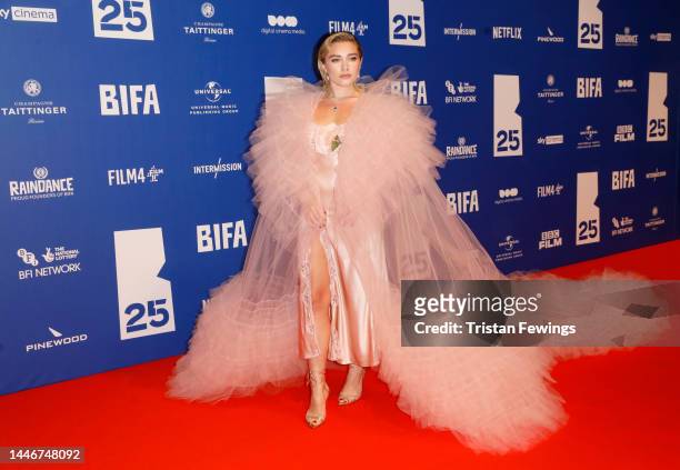 Florence Pugh attends the British Independent Film Awards 2022 at Old Billingsgate on December 04, 2022 in London, England.