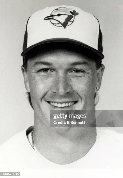 Mike Timlin of the Toronto Blue Jays poses for a portrait circa 1992 in Toronto, Ontario, Canada.