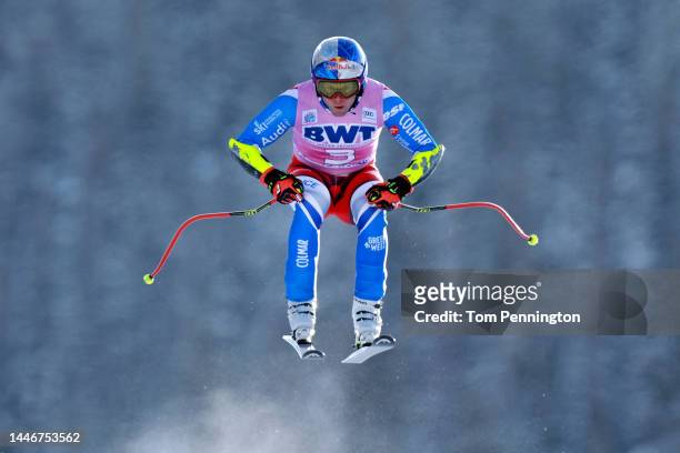 Alexis Pinturault of France skis the Birds of Prey race course during the Audi FIS Alpine Ski World Cup Men's Super G race at Beaver Creek Resort on...