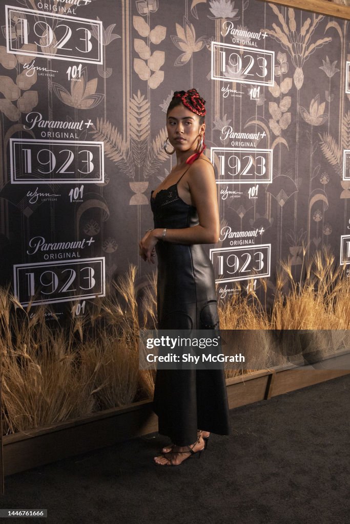 Aminah Nieves attends the "1923" Las Vegas Premiere at the Encore