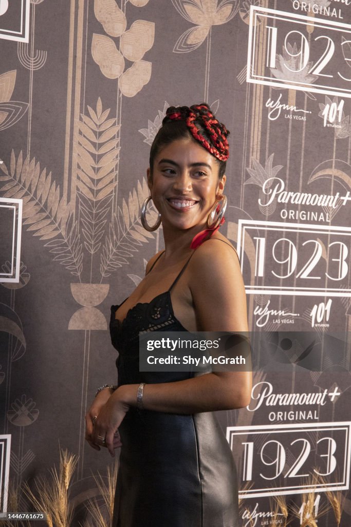 Aminah Nieves attends the "1923" Las Vegas Premiere at the Encore