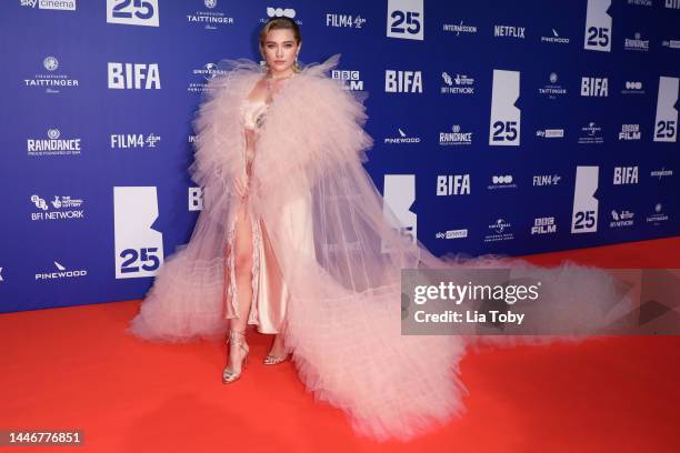 Florence Pugh attends the British Independent Film Awards 2022 at Old Billingsgate on December 04, 2022 in London, England.