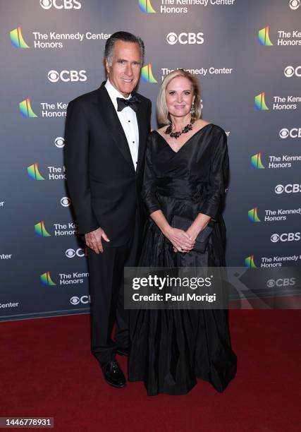 Sen. Mitt Romney and Ann Romney attend the 45th Kennedy Center Honors ceremony at The Kennedy Center on December 04, 2022 in Washington, DC.