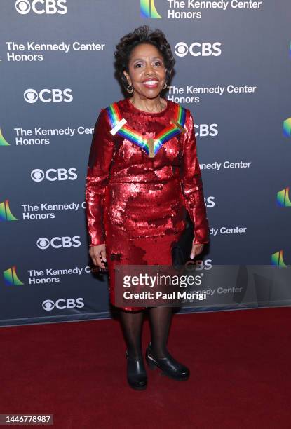 Honoree Tania Le�ón attends the 45th Kennedy Center Honors ceremony at The Kennedy Center on December 04, 2022 in Washington, DC.