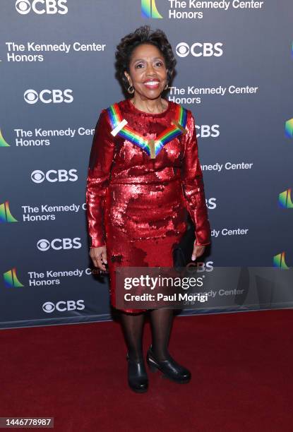 Honoree Tania León attends the 45th Kennedy Center Honors ceremony at The Kennedy Center on December 04, 2022 in Washington, DC.