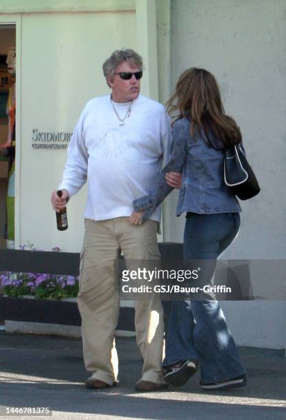 Gary Busey and Tiani Warden are seen on March 16, 2004 in Los Angeles, California.