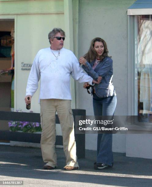 Gary Busey and Tiani Warden are seen on March 16, 2004 in Los Angeles, California.