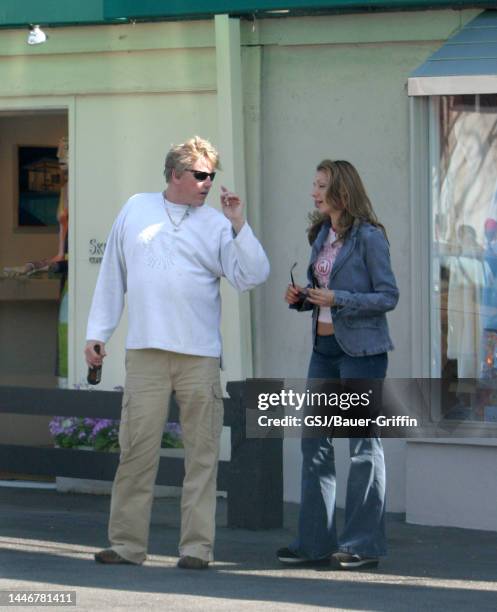 Gary Busey and Tiani Warden are seen on March 16, 2004 in Los Angeles, California.