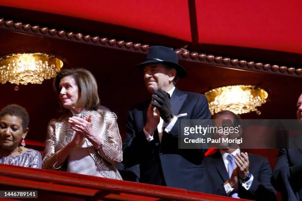 Nancy Pelosi and Paul Pelosi attend the 45th Kennedy Center Honors ceremony at The Kennedy Center on December 04, 2022 in Washington, DC.