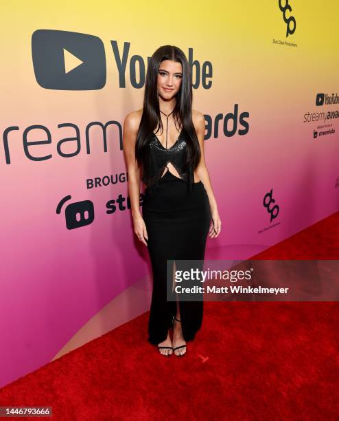 Charli D'Amelio attends the 2022 YouTube Streamy Awards at the Beverly Hilton on December 04, 2022 in Los Angeles, California.