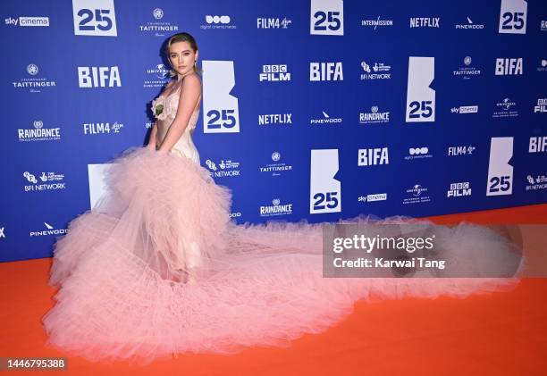 Florence Pugh attends the British Independent Film Awards 2022 at Old Billingsgate on December 04, 2022 in London, England.